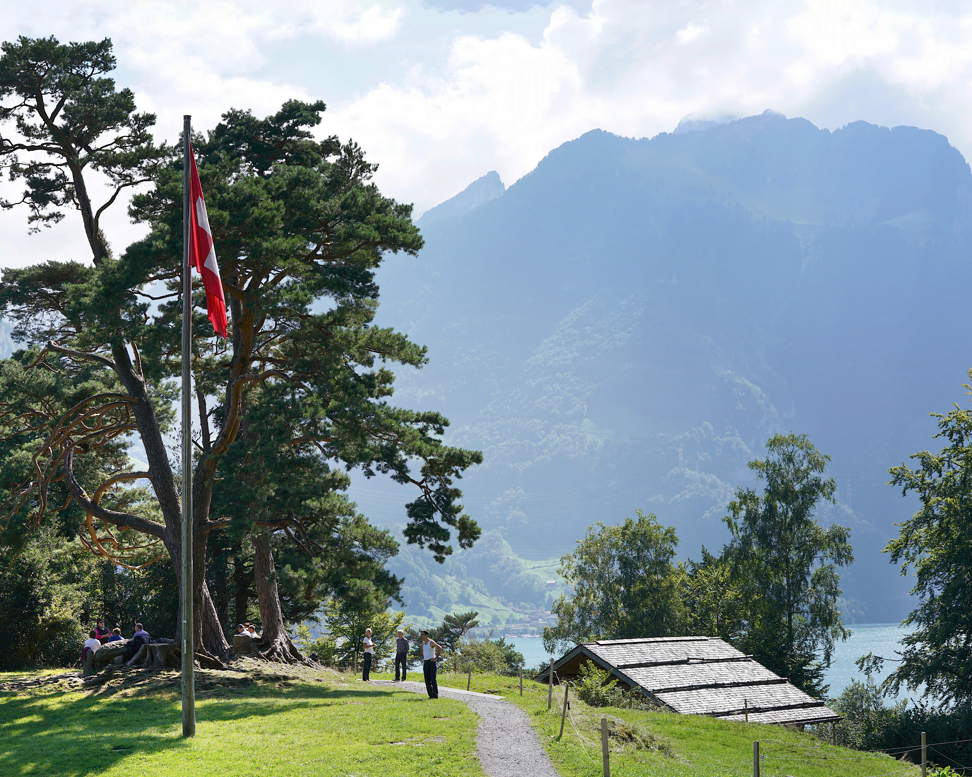 Um- und Neubauten auf dem Rütli in Seelisberg.
