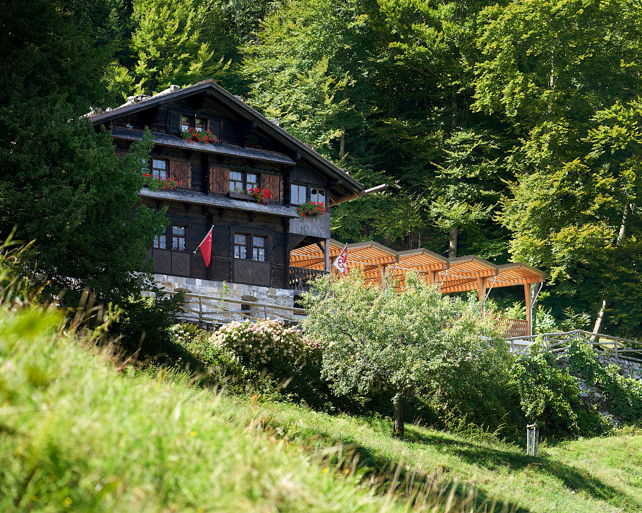 Um- und Neubauten auf dem Rütli in Seelisberg.