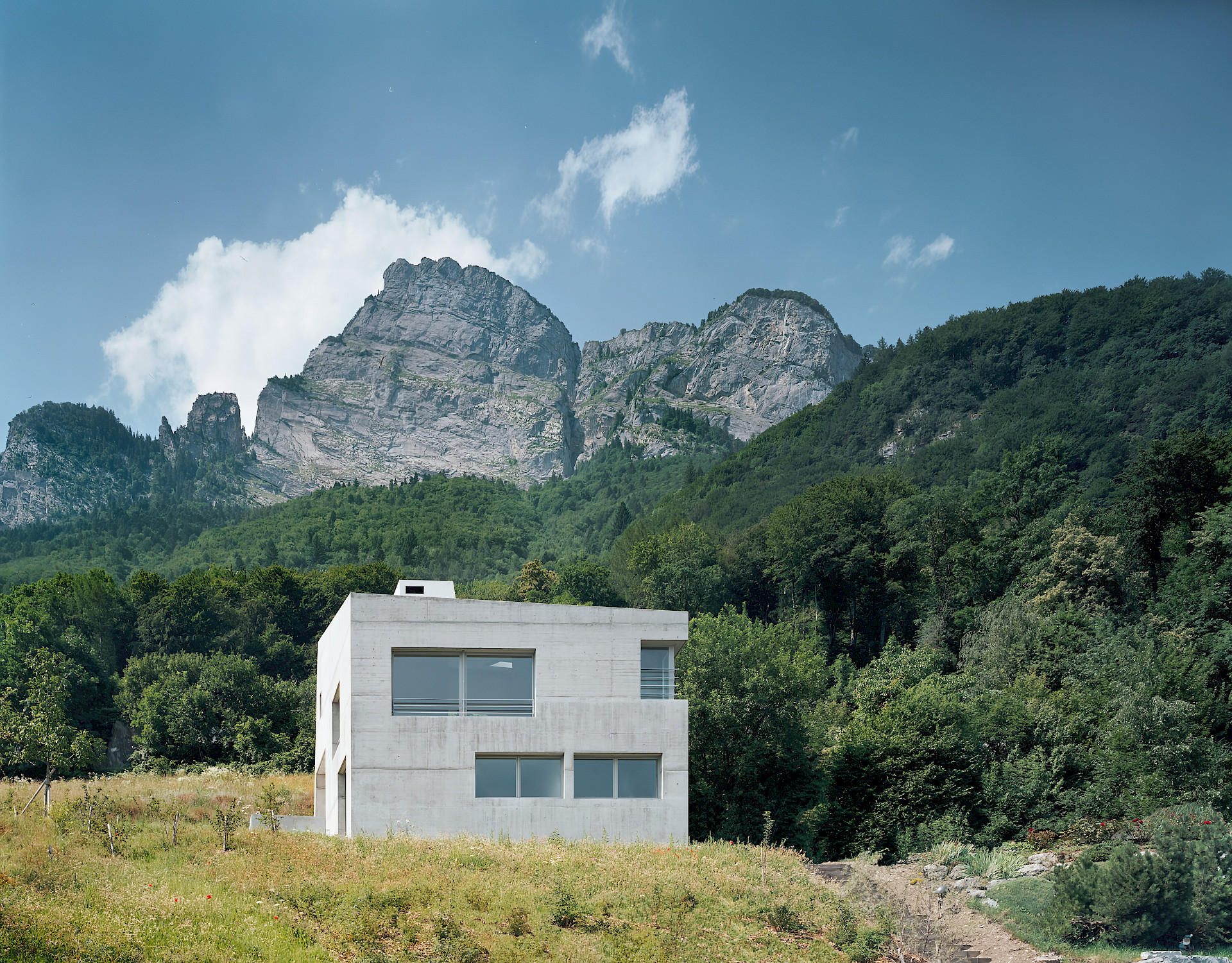 Neubau eines Einfamilienhauses in Sargans.