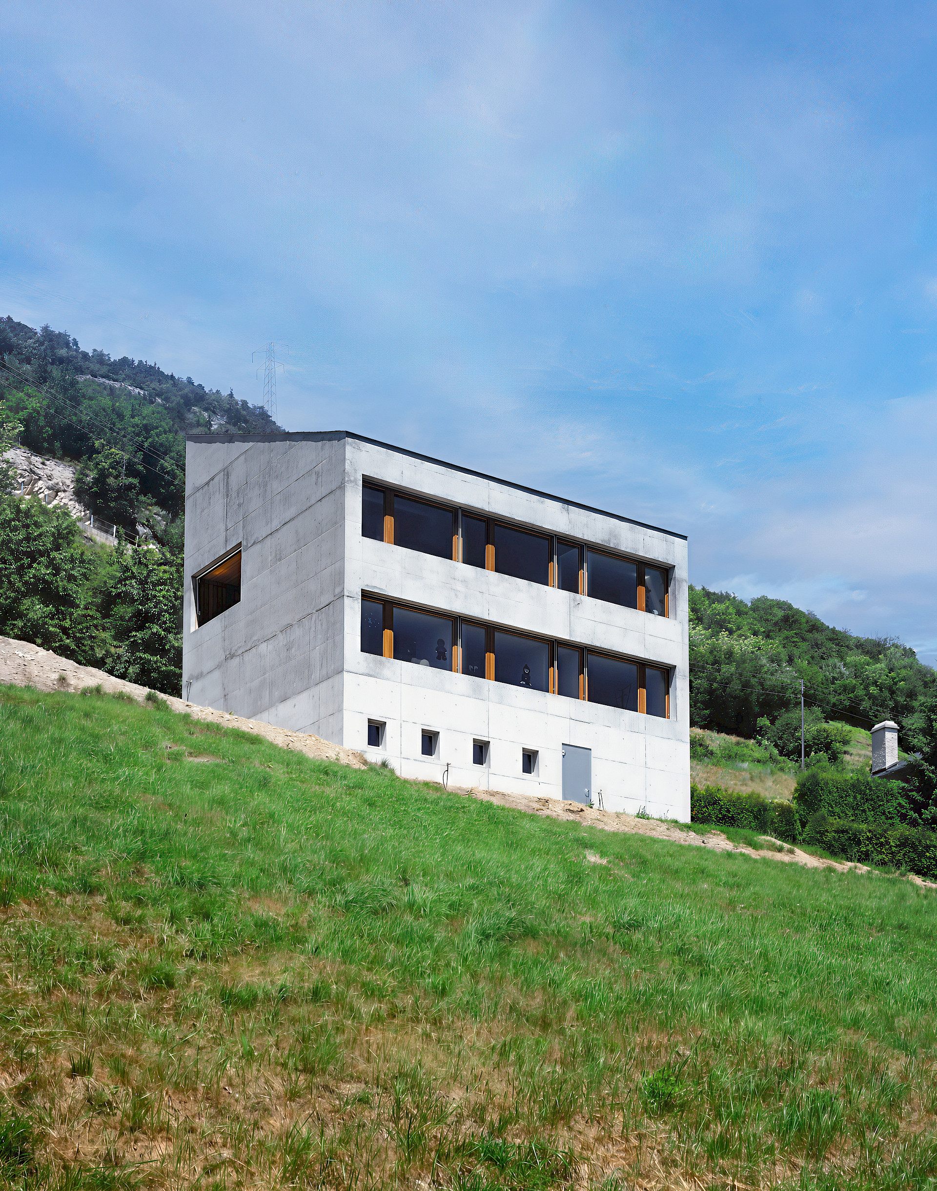 Neubau eines Einfamilienhauses in Varen.